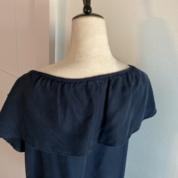 glam Navy Blue Dress, Pockets, Medium - Picture 4 of 9
